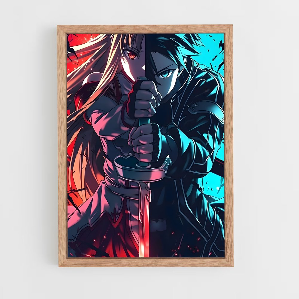 ap-sword art online-12 cadre Bois clair