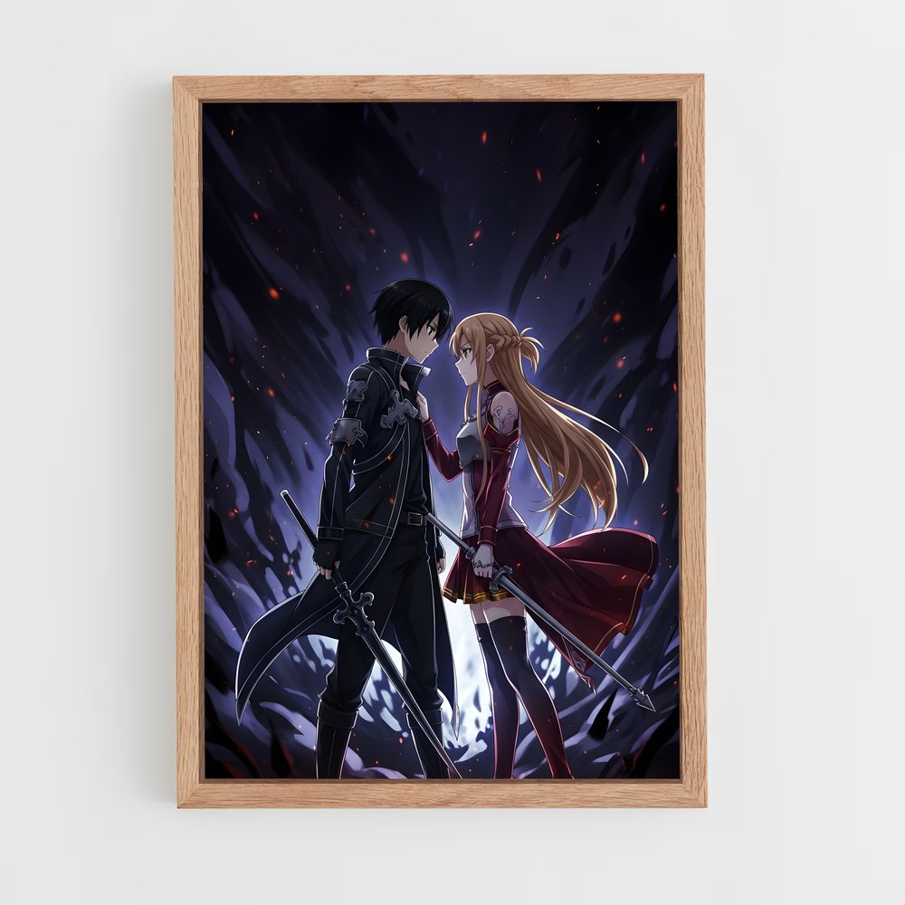 ap-sword art online-13 cadre Bois clair