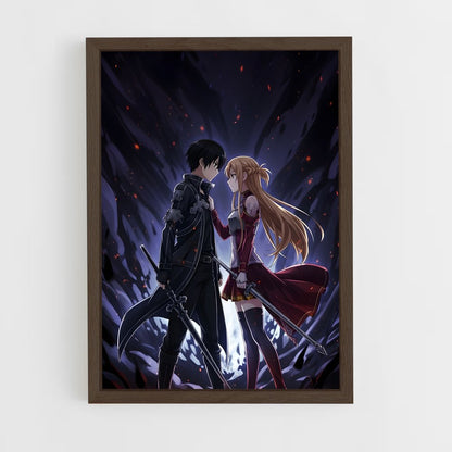 ap-sword art online-13 cadre Bois foncé