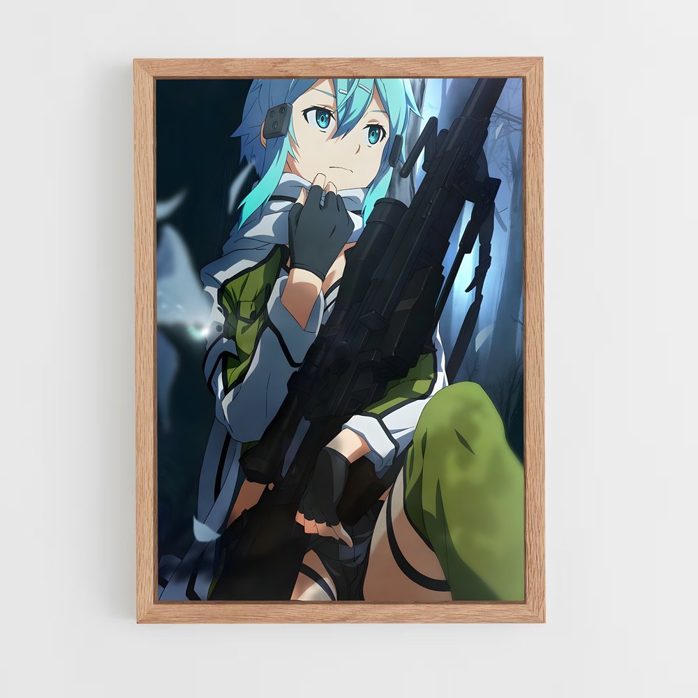 ap-sword art online-14 cadre Bois clair