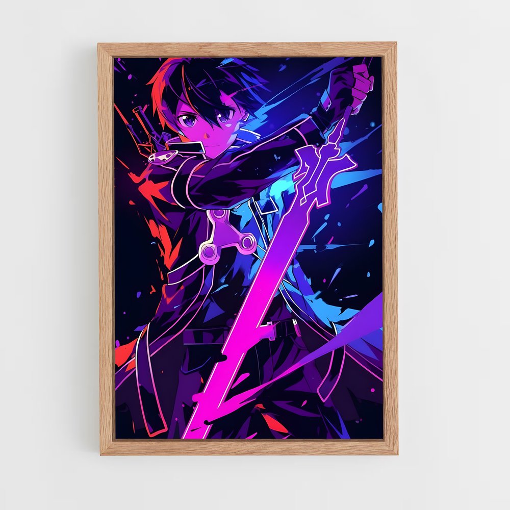 ap-sword art online-19 cadre Bois clair