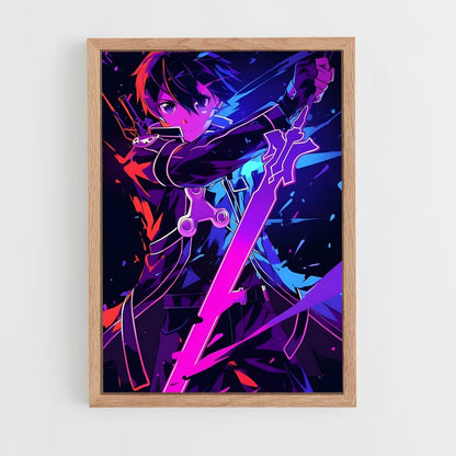 ap-sword art online-19 cadre Bois clair