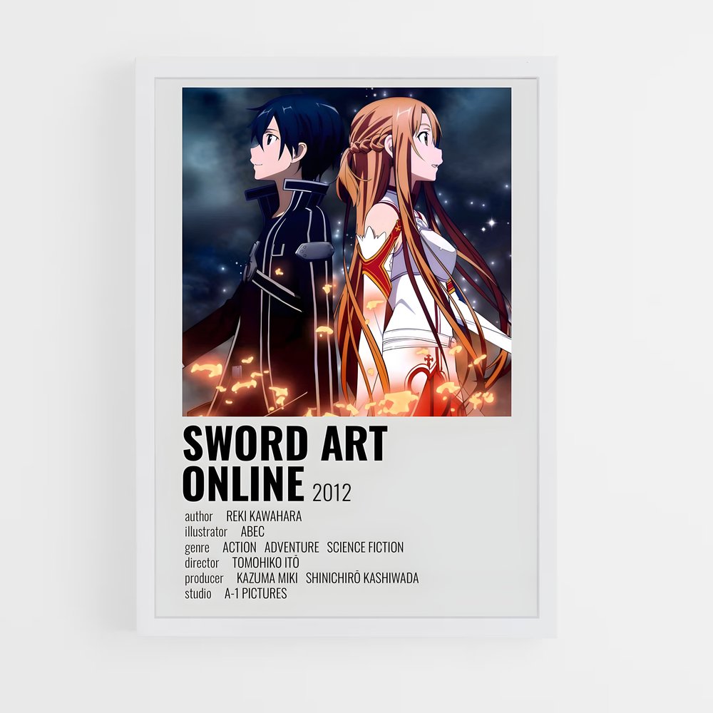 ap-sword art online-6 cadre Blanc