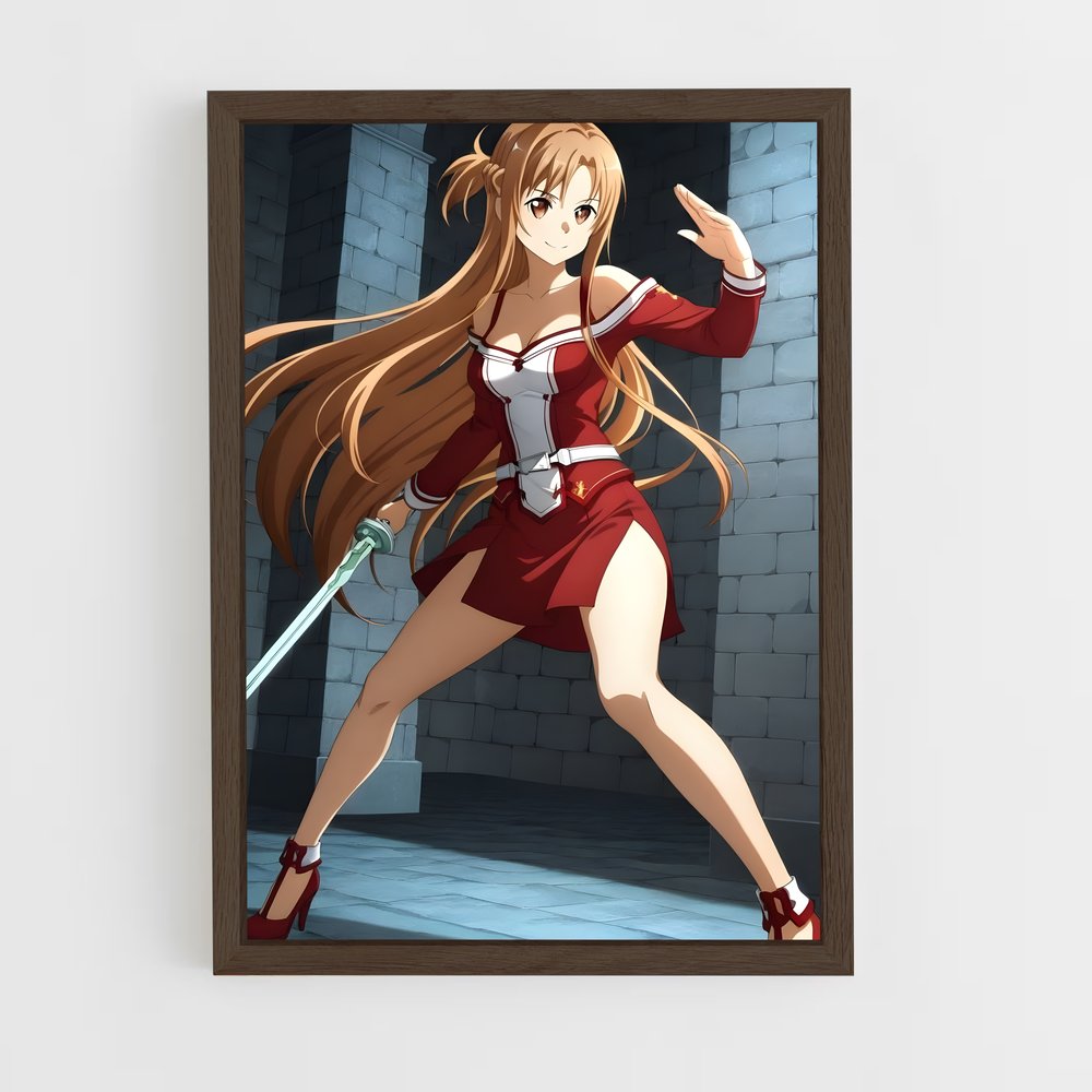 ap-sword art online-8 cadre Bois foncé