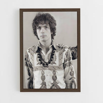 ap-syd barrett-3 cadre Bois foncé