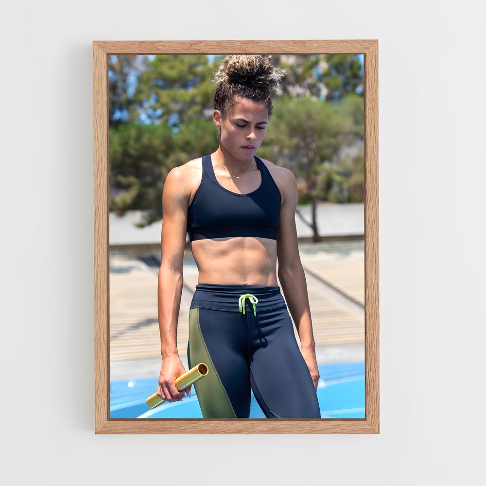 ap-sydney mclaughlin-levrone-4 cadre Bois clair