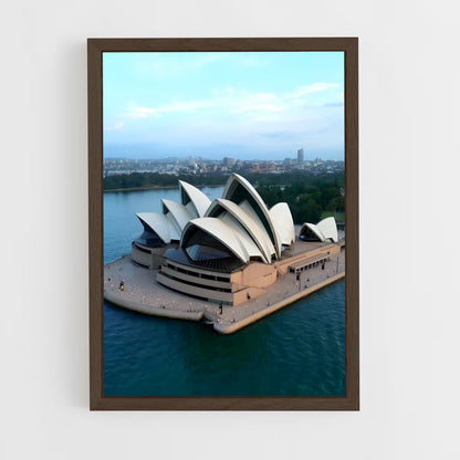 ap-sydney opera house-5 cadre Bois foncé