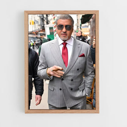 ap-sylvester stallone-5 cadre Bois clair