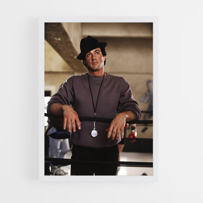 ap-sylvester stallone-9 cadre Blanc