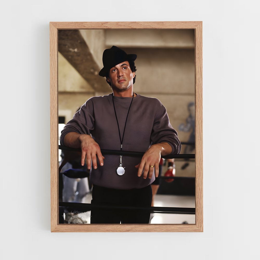 ap-sylvester stallone-9 cadre Bois clair