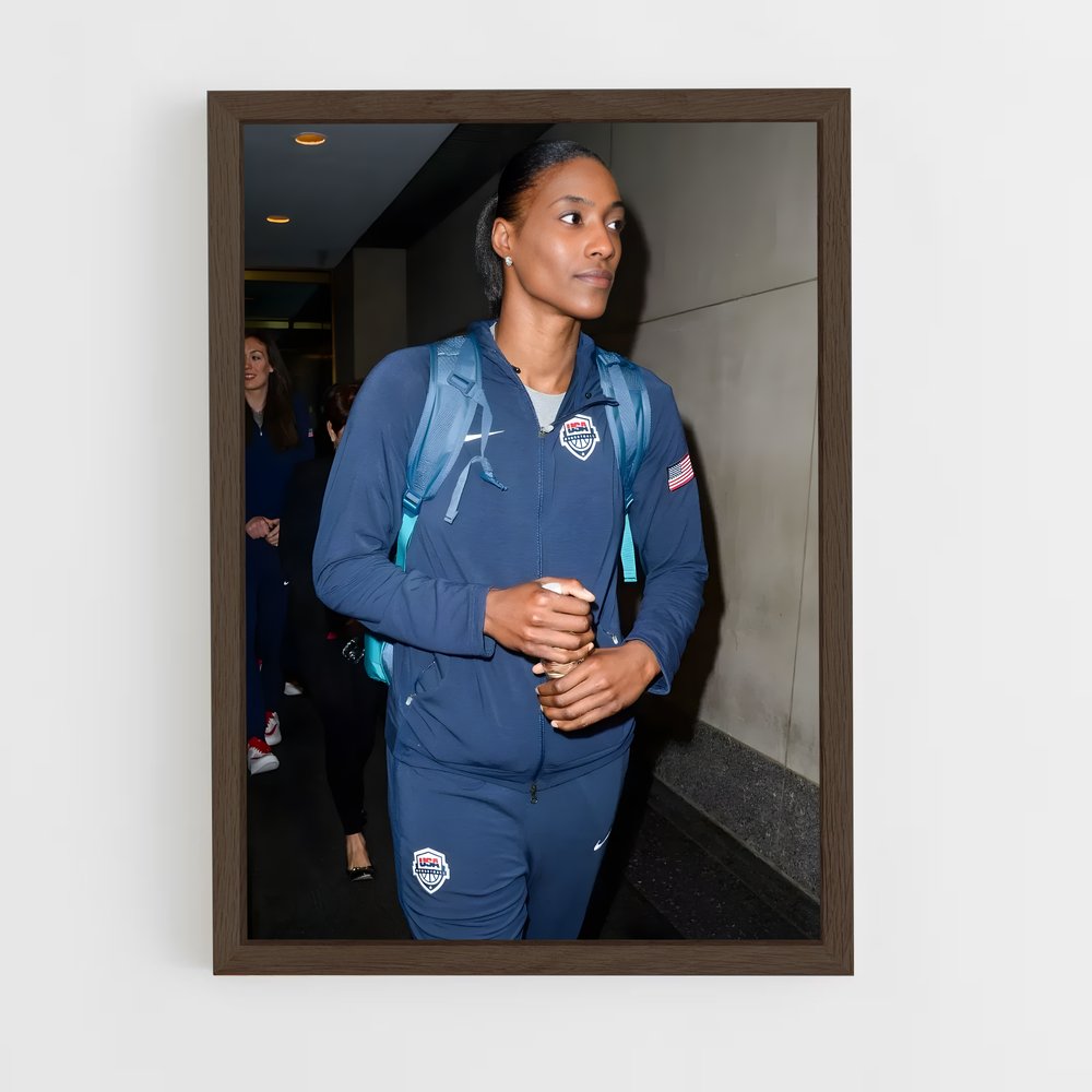 ap-sylvia fowles-1 cadre Bois foncé