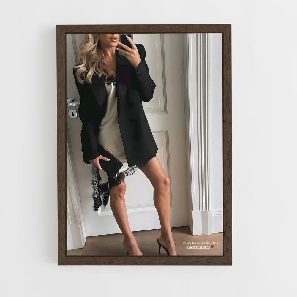 ap-sylvie meis-8 cadre Bois foncé