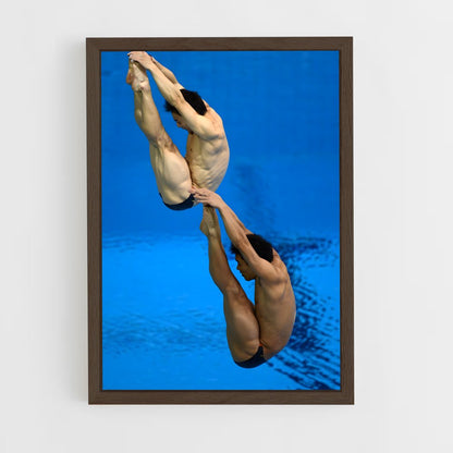 ap-synchronized diving-2 cadre Bois foncé