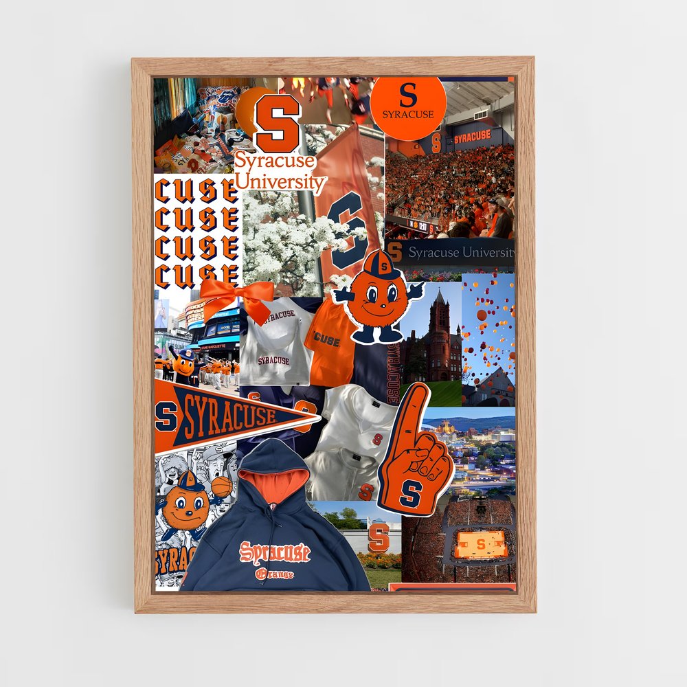 ap-syracuse orange-2 cadre Bois clair