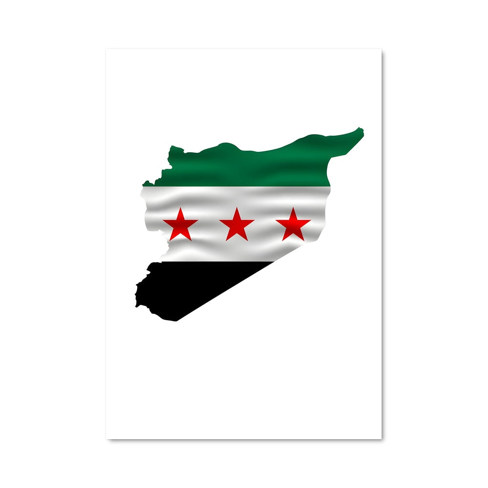 Poster Syrie en Carte
