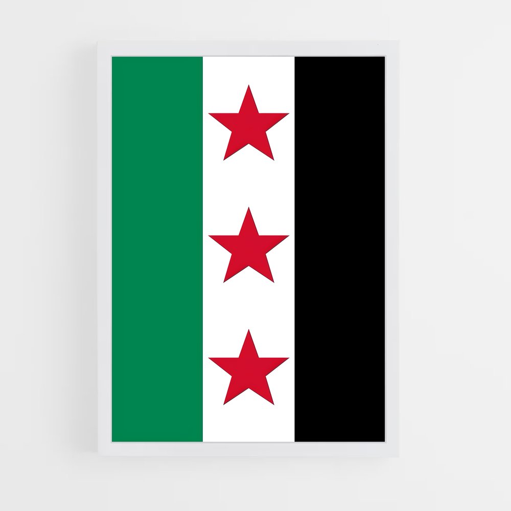 ap-syria flag-14 cadre Blanc