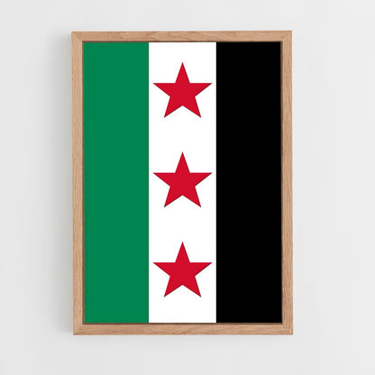 ap-syria flag-14 cadre Bois clair