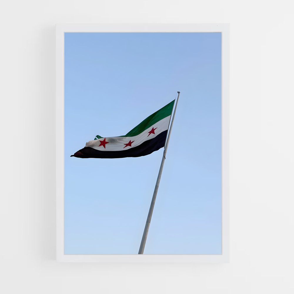 ap-syria flag-4 cadre Blanc