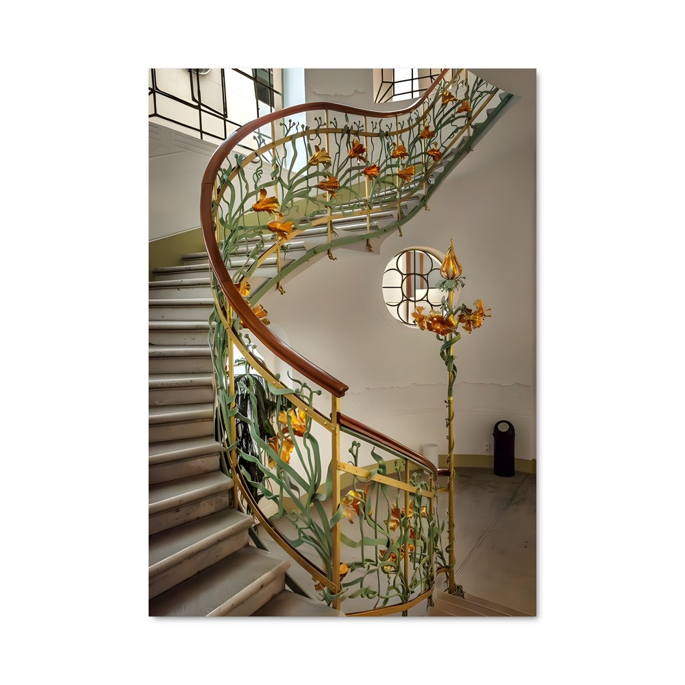 Poster Spiral Florale