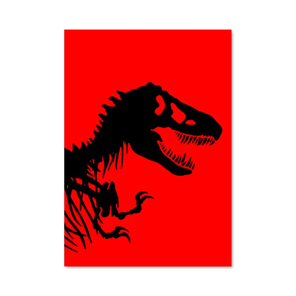 Poster T-Rex en Flammes