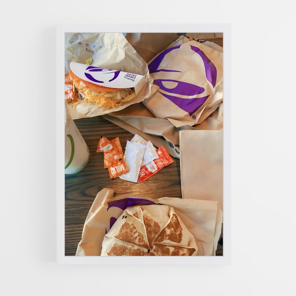 ap-taco bell-1 cadre Blanc