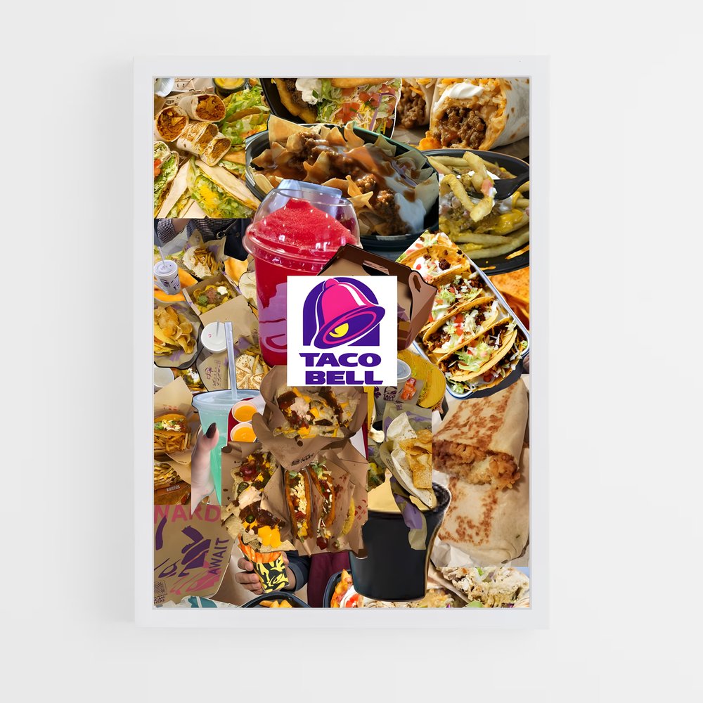 ap-taco bell-3 cadre Blanc