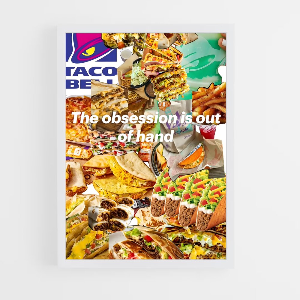 ap-taco bell-4 cadre Blanc