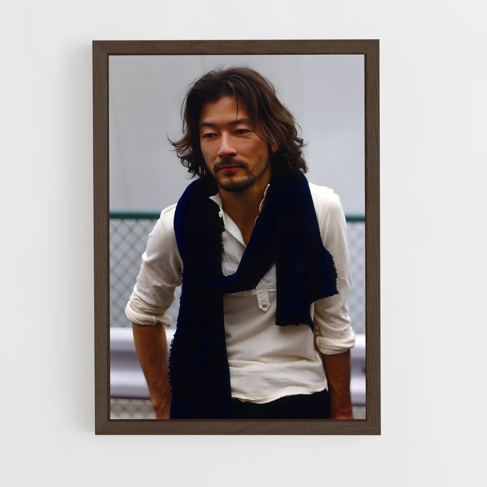 ap-tadanobu asano-1 cadre Bois foncé