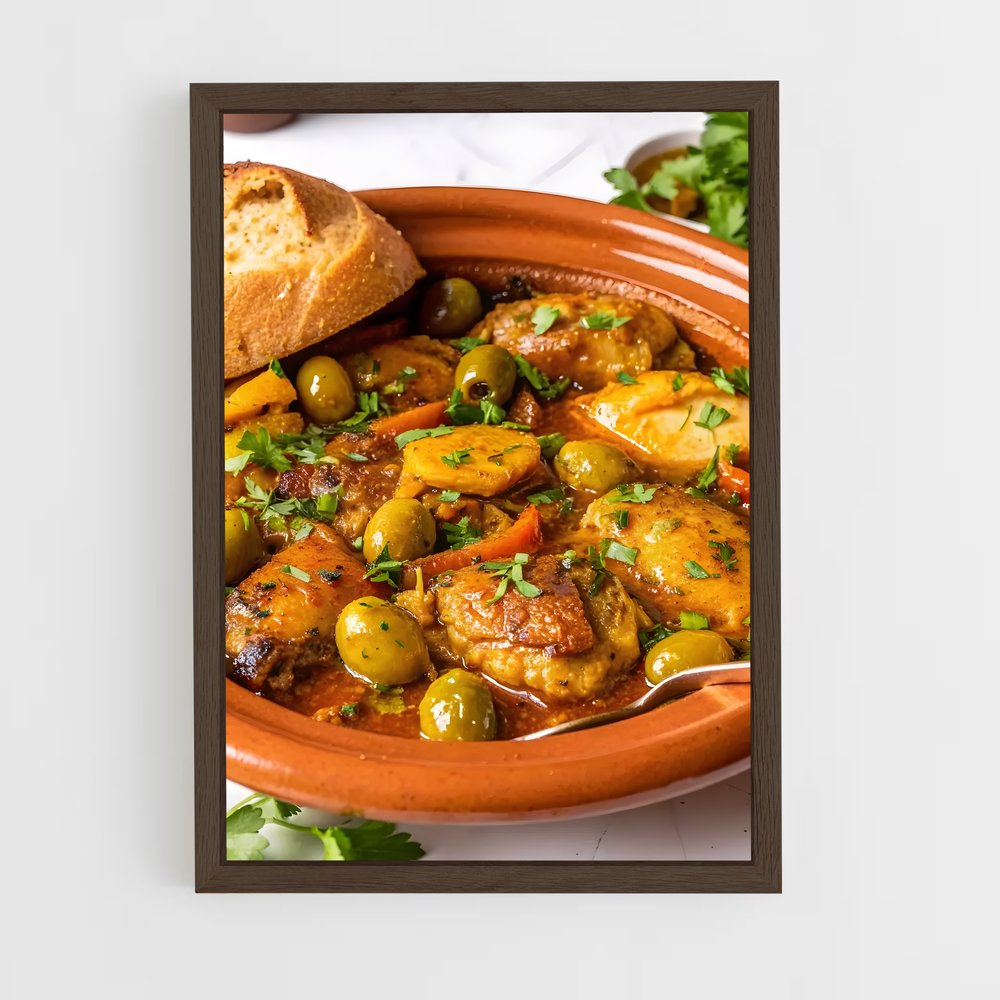 ap-tagine-1 cadre Bois foncé