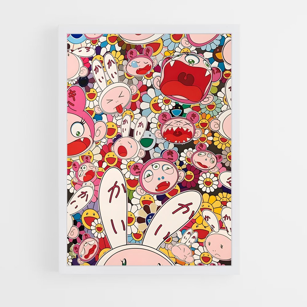ap-takashi murakami-1 cadre Blanc