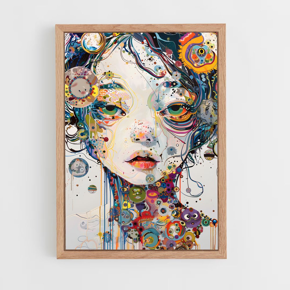 ap-takashi murakami-2 cadre Bois clair