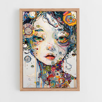 ap-takashi murakami-2 cadre Bois clair