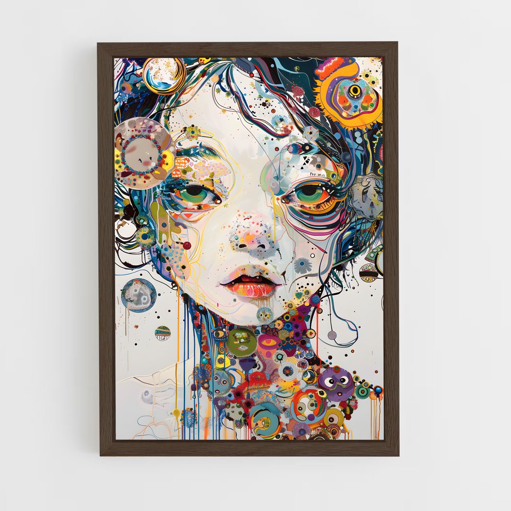 ap-takashi murakami-2 cadre Bois foncé