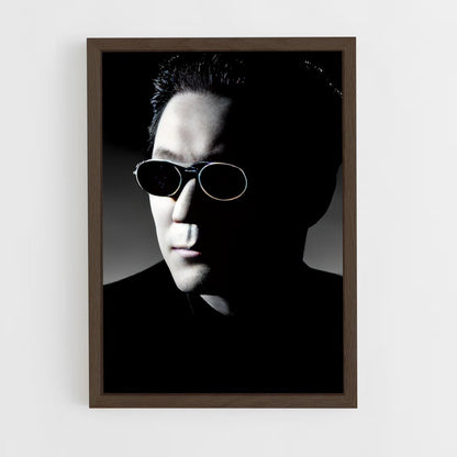 ap-takeshi kitano-2 cadre Bois foncé