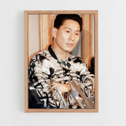 ap-takeshi kitano-4 cadre Bois clair