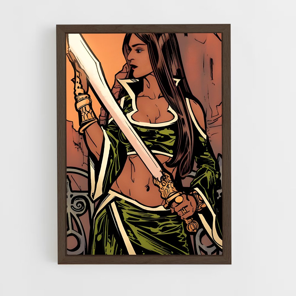 ap-talia al ghul-1 cadre Bois foncé