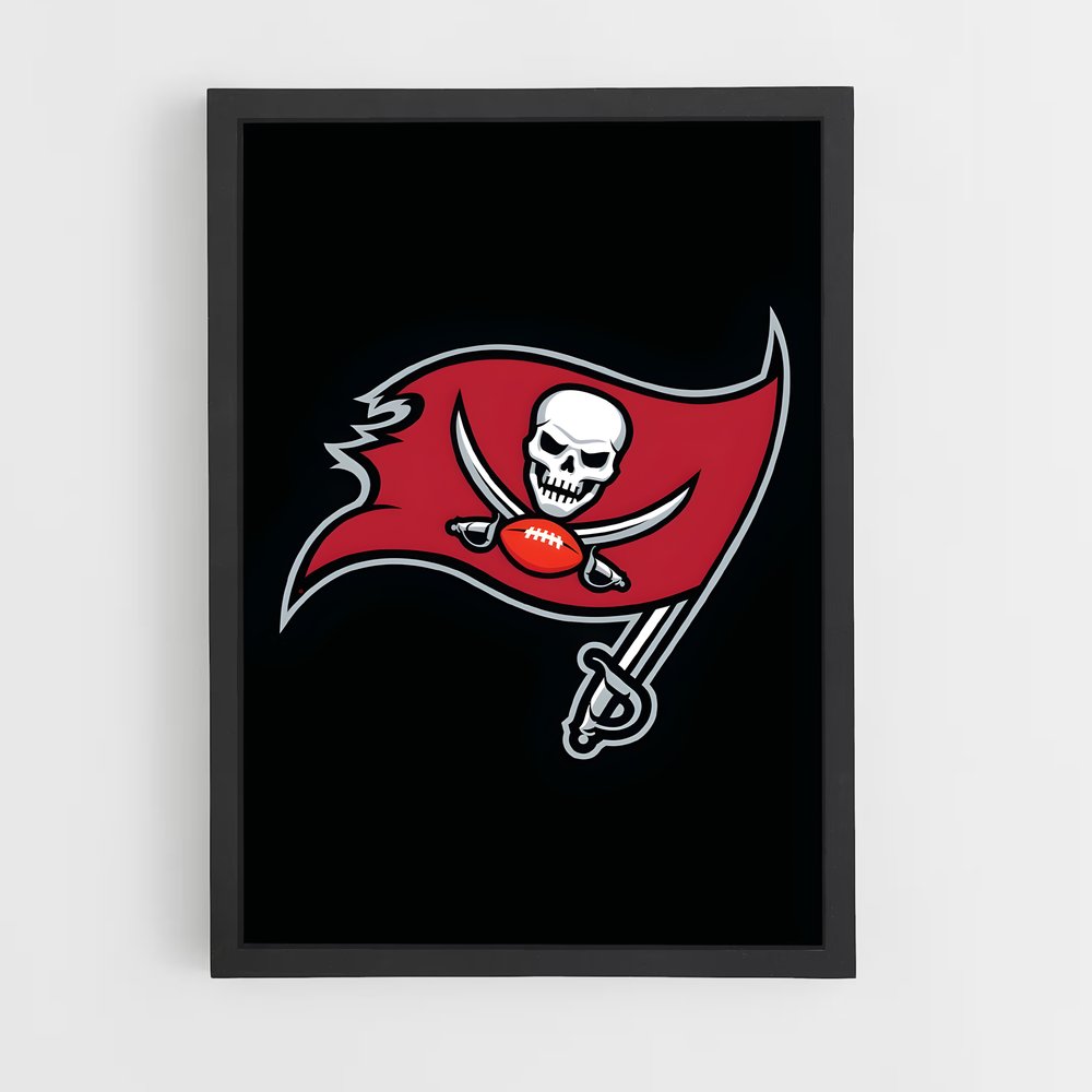 ap-tampa bay buccaneers-4 cadre Noir