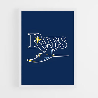 ap-tampa bay rays-1 cadre Blanc