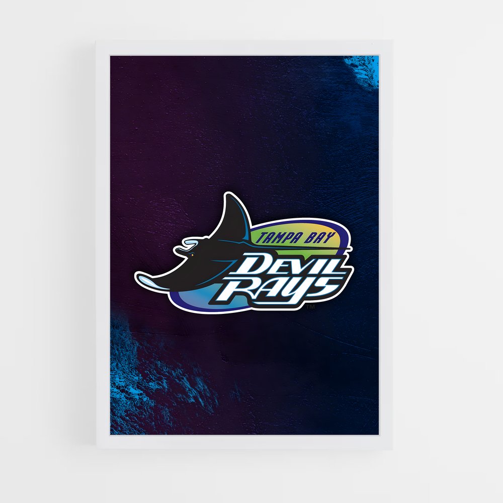 ap-tampa bay rays-8 cadre Blanc