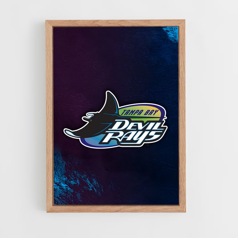 ap-tampa bay rays-8 cadre Bois clair
