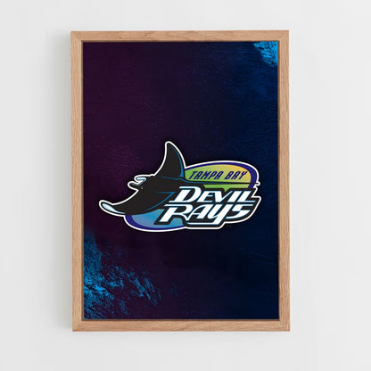 ap-tampa bay rays-8 cadre Bois clair