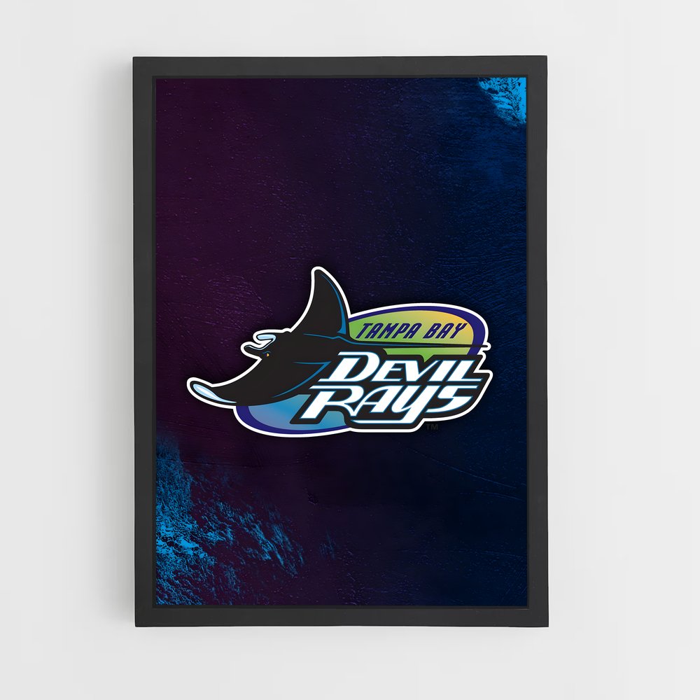 ap-tampa bay rays-8 cadre Noir