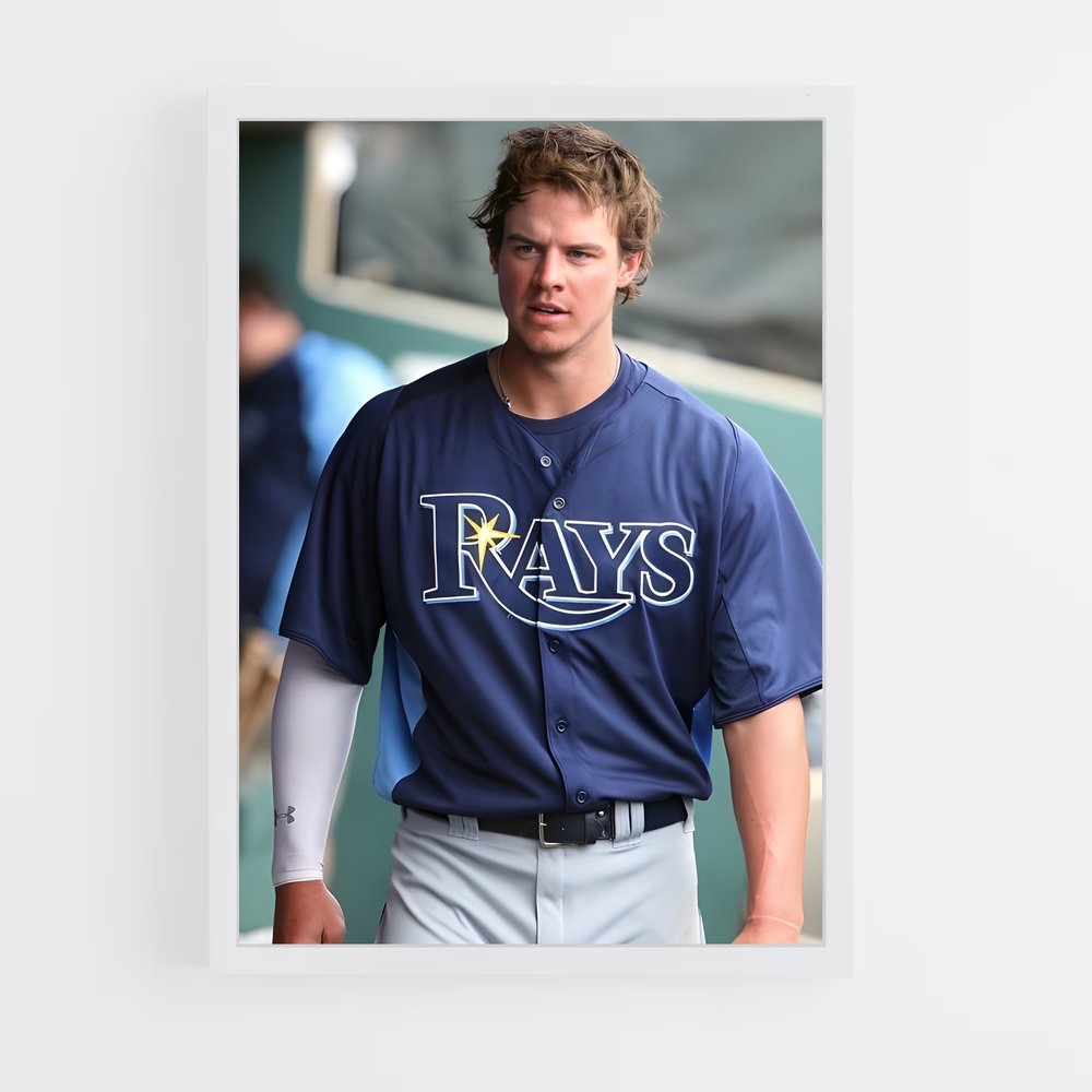 ap-tampa bay rays-9 cadre Blanc