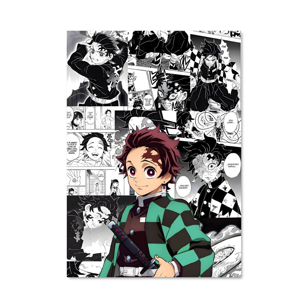 Poster Tanjiro en Action
