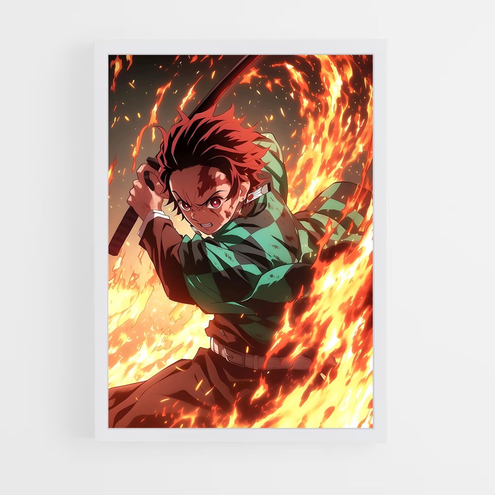 ap-tanjiro kamado-1 cadre Blanc
