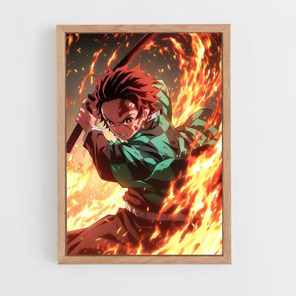ap-tanjiro kamado-1 cadre Bois clair