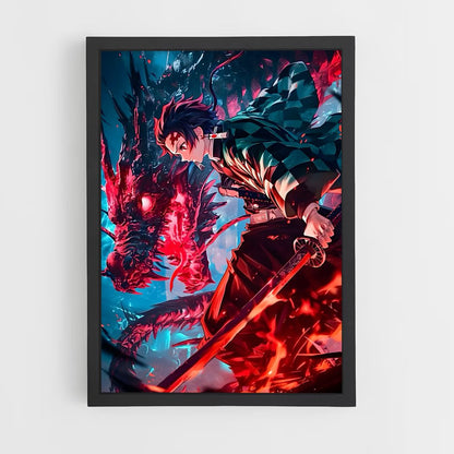 ap-tanjiro kamado-10 cadre Noir