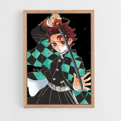 ap-tanjiro kamado-2 cadre Bois clair