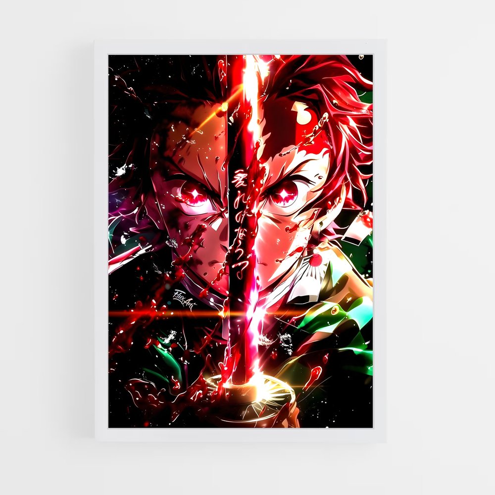 ap-tanjiro kamado-5 cadre Blanc