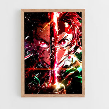 ap-tanjiro kamado-5 cadre Bois clair
